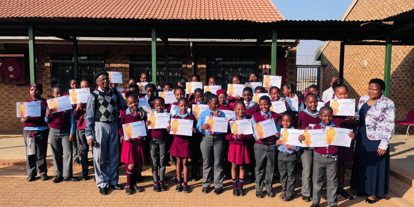 Celebrating Youth Literacy Tshiamiso Astronauts’ Spelling Bee at Evaton Primary  Blog Banner (1)